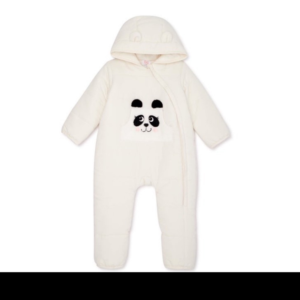 New Baby Plush Panda Snowsuit Bunting Pram 3-6 m